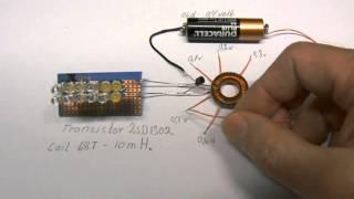 Joule Thief adjustable from 0.1 to 0.7 volts, part 1