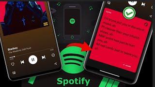 How To Fix Spotify Lyrics Not Showing or Working on Android | Enable Spotify Lyrics
