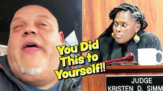 Fed-Up Judge CALLS OUT Man's Financial Games and Outbursts after Losing His Case…INSTANT REGRET!!