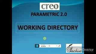 Initial settings on Creo parametric|Set working directory in Creo Parametric |Tutorial video- 001|