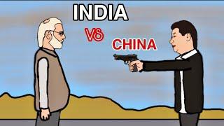 INDIA VS CHINA War | PART-1 | INDIA CHINA FUNNY ANIMATED VIDEO