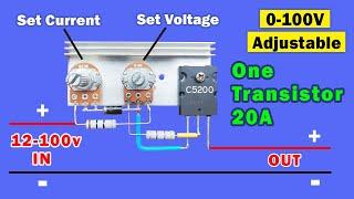 DC Voltage and current Adjustable Power supply, DIY DC voltage controller