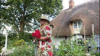 English cottage gardening july