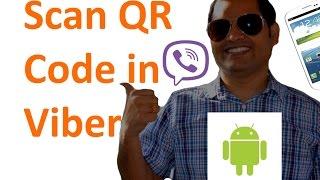 How to scan QR code in viber app