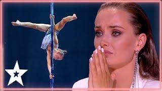 Incredible KID pole-dancer WOWS Judge With Her Skills! | Kids Got Talent