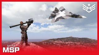 Video of Ukrainian Stinger Missile Shooting Down Russian Fighter Jets - Arma 3