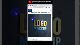 Free 3D Logo design mockup photoshop file