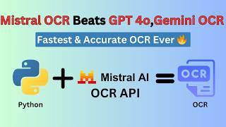 Mistral AI OCR API  Beats ChatGPT-4o, Azure & Gemini! | Extract Text from Images & PDFs with Python