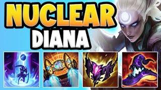 RIOT DOESN'T WANT YOU TO KNOW ABOUT THIS BUILD! NUKE DIANA TOP GAMEPLAY! - League of Legends