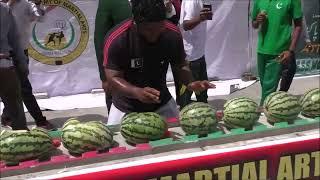 Smashing Watermelons With Your Head | Guinness World Record