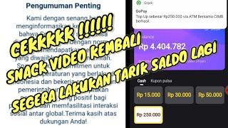 KABAR TERBARU SNACK VIDEO KEMBALI | APLIKASI SNACK VIDEO