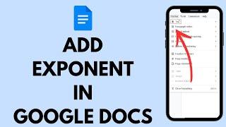 How to Type Exponents in Google Docs (2024) | Do Exponents in Google Docs