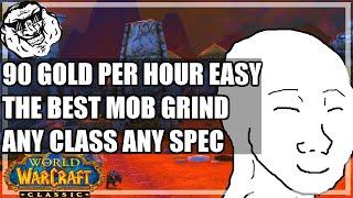 WoW Classic Guide - 90 gold / Hour Blasted Lands Mob Grind. Best Mob Farm In The Game. Easy Farm.