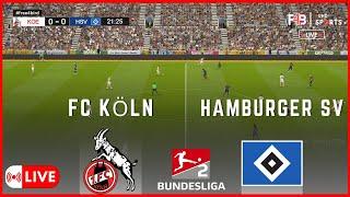 FC KÖLN GEGEN HAMBURGER SV LIVE | 2.BUNDESLIGA 24-25 | SIMULATION & LIVE-ERGEBNIS  #bundesliga