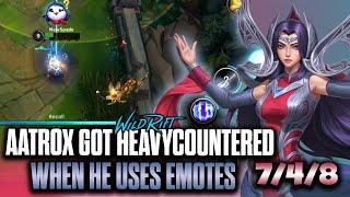 Irelia Wild Rift | AATROX GOT HEAVYCOUNTERED WHEN HE USES EMOTES