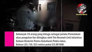 Newsbin Official Sukabumi - Jajaran Resmob Polres Sukabumi Amankan 15 Orang Tukang Palak