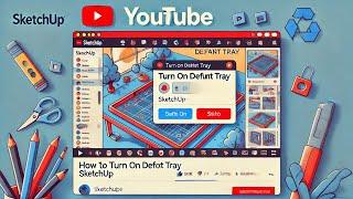 sketch up tutorial for beginners/ how to turn on default tray #sketchup