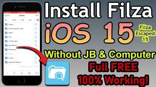 How to install Filza File Manager on iOS 15 | FilzaEscaped iOS 15 without JB and Computer Full FREE