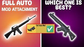 FULL AUTO MOD ATTACHMENT TEST  M16A4/MK47 MUTANT ON FULL AUTO ️ WHICH ONE IS BEST ?@PUBGMOBILE