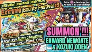 2000  Rainbow Diamond Summon on Extreme Edward Newgate & Kozuki Oden |ONE PIECE BOUNTY RUSH |OPBR