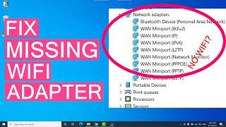 How To Fix Wireless Adapter Missing In Windows 10 | Get WiFi Adapter Back