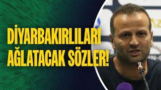 İstanbulspor Teknik Direktörü Osman Zeki Korkmaz'dan Diyarbakırlıları ağlatacak sözler!