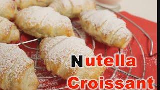 Nutella Croissants#shorts so lecker mit Blätterteig/ schnell gemacht