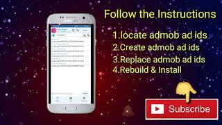 How to Replace Admob ads ids using Apk Editor