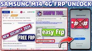 Samsung M14 4G Frp Unlock | Factory Reset | Free Frp V14 New Security 2024 | By Unlock Tool Frp Free