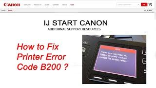 How To Fix Canon Printer B200 Error Code? | #printer #canon