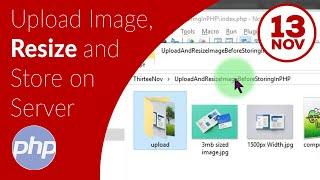 Upload and resize or compress image with PHP before storing on server