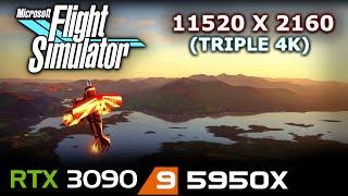 Microsoft Flight Simulator (2020) | 11520x2160 | Triple 4K Monitor setup | RTX 3090 | 5950X