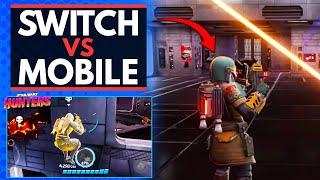 Star Wars Hunters Mobile Vs Switch Comparison!