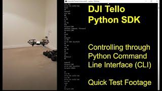 DJI Tello - Control using Python Command Line (Quick Test)