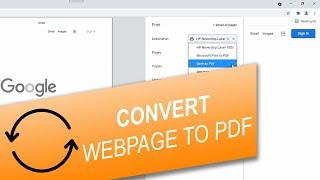 How to Convert Webpage to PDF