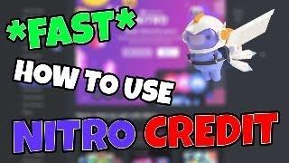 **EASY** How to Use Nitro Credit on Discord