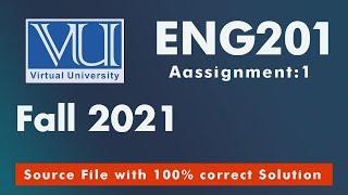 ENG201 Assignment 1|| ENG201 Assignment 1 Solution Fall 2020 || ENG201 Assignment 1 Solution 2021