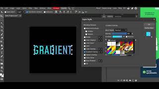 How to create gradient text effect in Photopea l Photopea tutorial