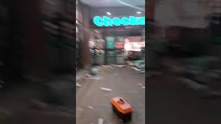 Brookside Mall in Pietermaritzburg, KZN, raided by looters before it went up in flames