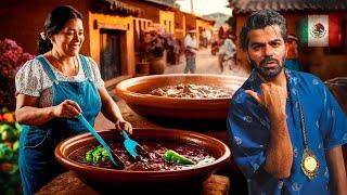 Street Food in Mexico: The MOST MYSTERIOUS Dish in a Remote Village! (Mole Negro) 