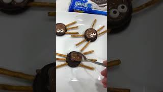  DIY Halloween Oreo Spider Cookies! #shorts