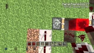 How To Make A Horse Speed Tester In Minecraft