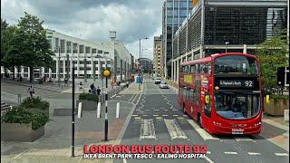 Discover Northwest London aboard London Bus Route 92 from IKEA Brent Park to Ealing Hospital 