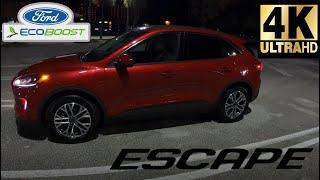 2020 Ford Escape SEL EcoBoost Turbo | 4K | POV | Night Test Drive