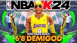 THIS 6'8 DEMIGOD POINT GUARD BUILD IS DOMINATING NBA 2K24!! OVERPOWERED BUILD! Best Build 2k24