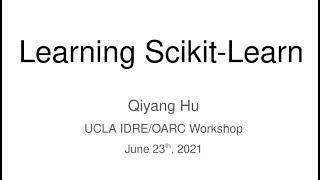 Learning Scikit-Learn