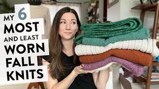 My 6 Most (and Least) Worn Fall Knits | Knitting Podcast Ep 19