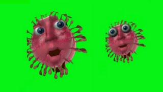 GREEN SCREEN 3D Coronavirus COVID19 animations effects || corona 3D Animation chroma key