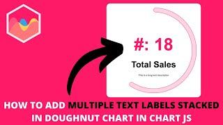How to Add Multiple Text Labels Stacked in Doughnut Chart in Chart JS