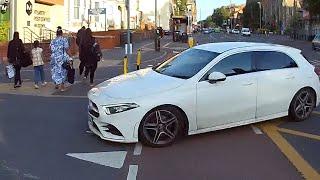 Driver cuts across cycle lane - Keeper has been sent a warning letter by the police - August 2023